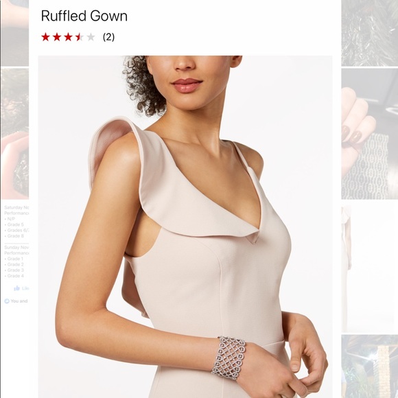 XSCAPE RUFFLE GOWN - Picture 3 of 5